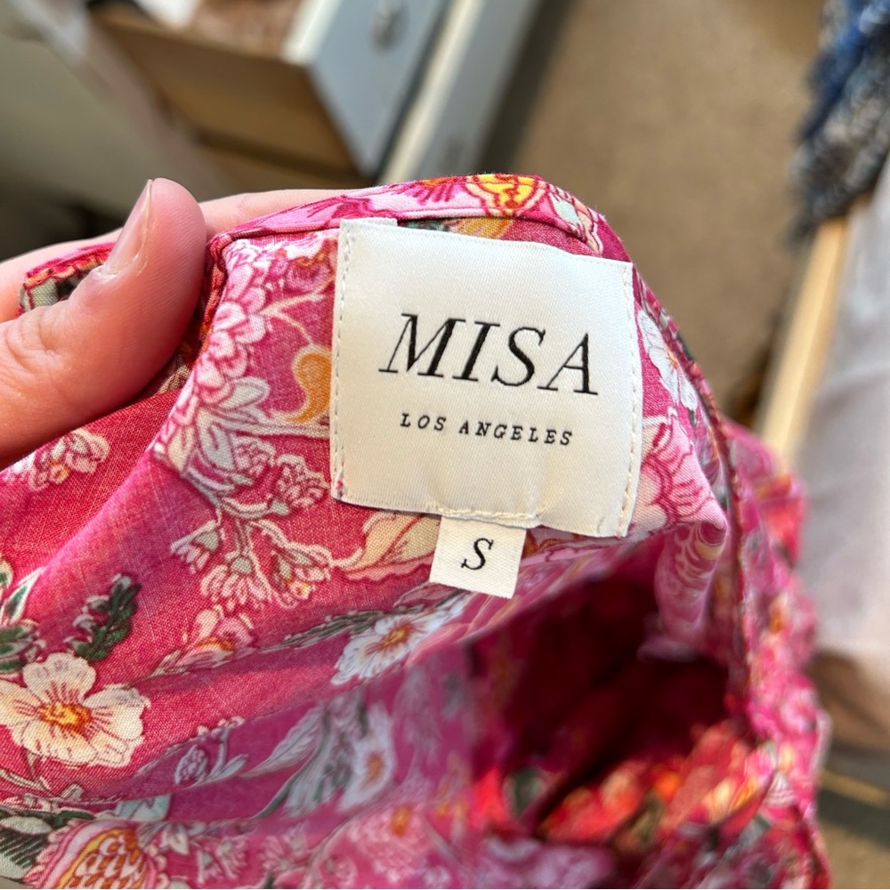 MISA Floral Midi Dress